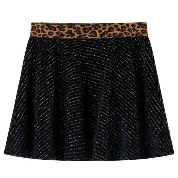 Saia para criança com cinta leopardo preto 92